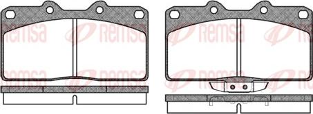 Remsa 0355.02 - Комплект спирачно феродо, дискови спирачки vvparts.bg