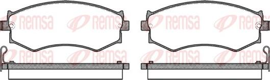 Remsa 0350.04 - Комплект спирачно феродо, дискови спирачки vvparts.bg