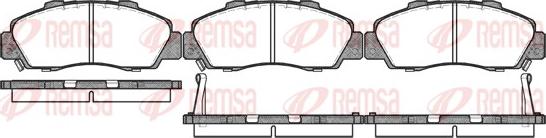 Remsa 0351.02 - Комплект спирачно феродо, дискови спирачки vvparts.bg