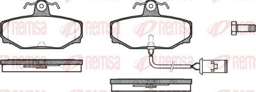 Remsa 0304.02 - Комплект спирачно феродо, дискови спирачки vvparts.bg