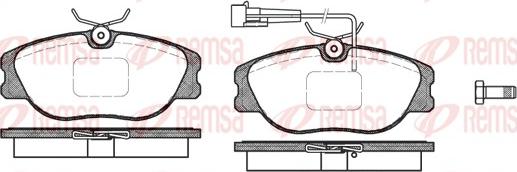 Remsa 0305.31 - Комплект спирачно феродо, дискови спирачки vvparts.bg