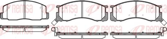 Remsa 0306.32 - Комплект спирачно феродо, дискови спирачки vvparts.bg