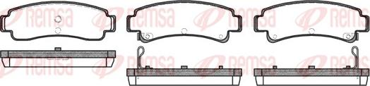 Remsa 0302.02 - Комплект спирачно феродо, дискови спирачки vvparts.bg