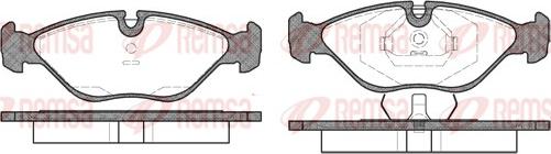 Remsa 0319.00 - Комплект спирачно феродо, дискови спирачки vvparts.bg