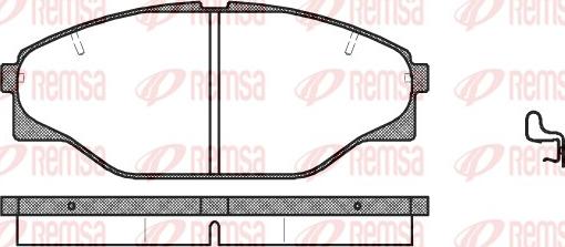 Remsa 0314.04 - Комплект спирачно феродо, дискови спирачки vvparts.bg