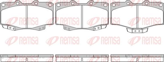 Remsa 0315.14 - Комплект спирачно феродо, дискови спирачки vvparts.bg