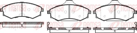 Remsa 0318.82 - Комплект спирачно феродо, дискови спирачки vvparts.bg