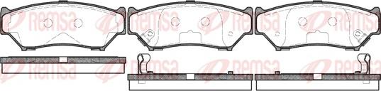 Remsa 0389.12 - Комплект спирачно феродо, дискови спирачки vvparts.bg