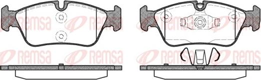 Remsa 0384.60 - Комплект спирачно феродо, дискови спирачки vvparts.bg