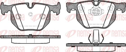 Remsa 0381.40 - Комплект спирачно феродо, дискови спирачки vvparts.bg