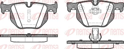Remsa 0381.60 - Комплект спирачно феродо, дискови спирачки vvparts.bg