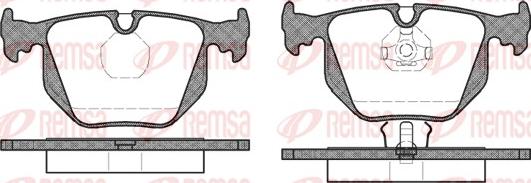 Remsa 0381.00 - Комплект спирачно феродо, дискови спирачки vvparts.bg