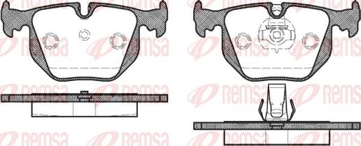 Remsa 0381.30 - Комплект спирачно феродо, дискови спирачки vvparts.bg