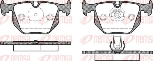 Remsa 0381.20 - Комплект спирачно феродо, дискови спирачки vvparts.bg
