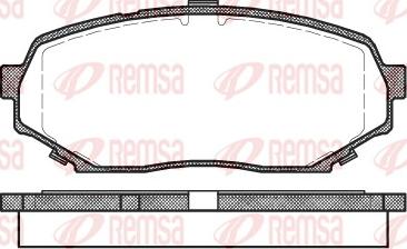 Remsa 0339.00 - Комплект спирачно феродо, дискови спирачки vvparts.bg