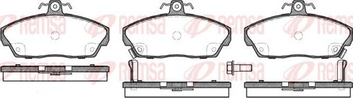 Remsa 0337.02 - Комплект спирачно феродо, дискови спирачки vvparts.bg