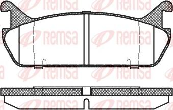 Remsa 0329.00 - Комплект спирачно феродо, дискови спирачки vvparts.bg