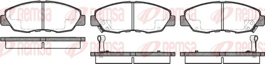 Remsa 0324.02 - Комплект спирачно феродо, дискови спирачки vvparts.bg