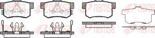 Remsa 0325.04 - Комплект спирачно феродо, дискови спирачки vvparts.bg