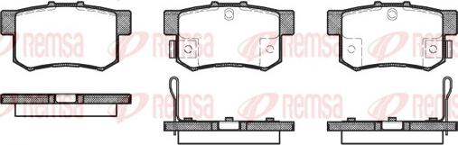 Remsa 0325.32 - Комплект спирачно феродо, дискови спирачки vvparts.bg