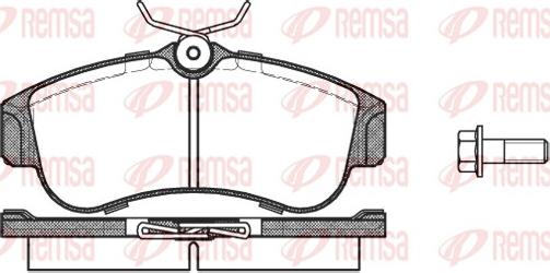 Remsa 0320.00 - Комплект спирачно феродо, дискови спирачки vvparts.bg