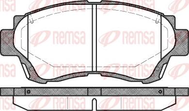 Remsa 0370.00 - Комплект спирачно феродо, дискови спирачки vvparts.bg