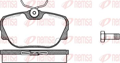 Remsa 0296.00 - Комплект спирачно феродо, дискови спирачки vvparts.bg