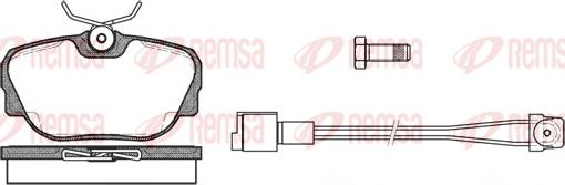 Remsa 0296.02 - Комплект спирачно феродо, дискови спирачки vvparts.bg