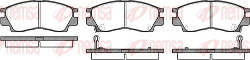 Remsa 0290.02 - Комплект спирачно феродо, дискови спирачки vvparts.bg