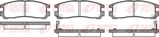 Remsa 0291.02 - Комплект спирачно феродо, дискови спирачки vvparts.bg