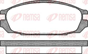 Remsa 0292.00 - Комплект спирачно феродо, дискови спирачки vvparts.bg