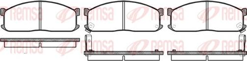 Remsa 0244.02 - Комплект спирачно феродо, дискови спирачки vvparts.bg