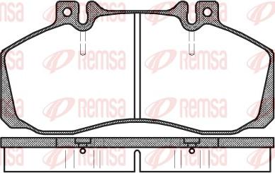 Remsa 0245.00 - Комплект спирачно феродо, дискови спирачки vvparts.bg