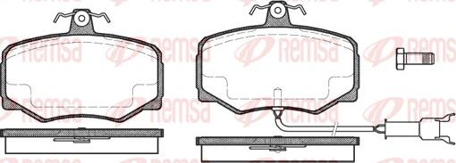 Remsa 0246.12 - Комплект спирачно феродо, дискови спирачки vvparts.bg