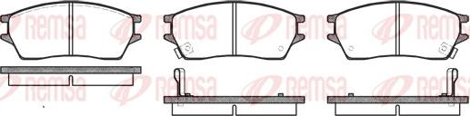 Remsa 0243.02 - Комплект спирачно феродо, дискови спирачки vvparts.bg