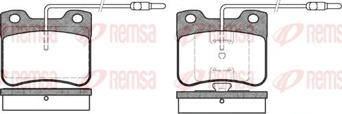 Remsa 0247.04 - Комплект спирачно феродо, дискови спирачки vvparts.bg