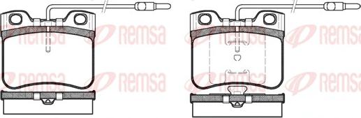 Remsa 0247.14 - Комплект спирачно феродо, дискови спирачки vvparts.bg