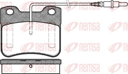 Remsa 0247.24 - Комплект спирачно феродо, дискови спирачки vvparts.bg