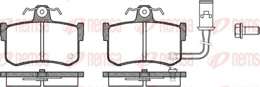 Remsa 0251.01 - Комплект спирачно феродо, дискови спирачки vvparts.bg