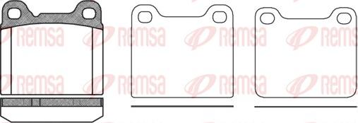 Remsa 0257.20 - Комплект спирачно феродо, дискови спирачки vvparts.bg