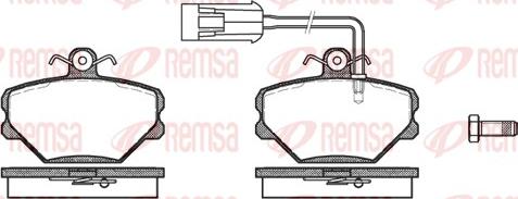 Remsa 0264.42 - Комплект спирачно феродо, дискови спирачки vvparts.bg