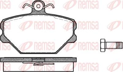 Remsa 0264.00 - Комплект спирачно феродо, дискови спирачки vvparts.bg