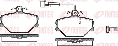 Remsa 0264.02 - Комплект спирачно феродо, дискови спирачки vvparts.bg