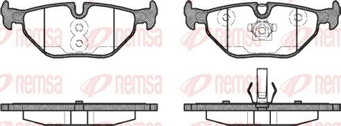 Remsa 0265.40 - Комплект спирачно феродо, дискови спирачки vvparts.bg