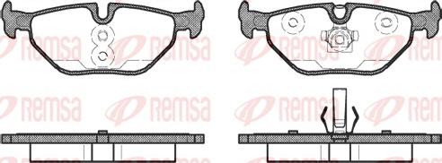 Remsa 0265.41 - Комплект спирачно феродо, дискови спирачки vvparts.bg