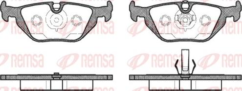 Remsa 0265.50 - Комплект спирачно феродо, дискови спирачки vvparts.bg