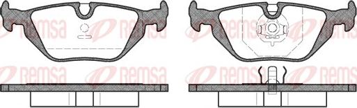 Remsa 0265.30 - Комплект спирачно феродо, дискови спирачки vvparts.bg