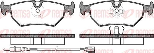 Remsa 0265.32 - Комплект спирачно феродо, дискови спирачки vvparts.bg