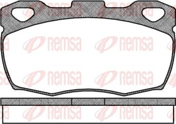 Remsa 0266.00 - Комплект спирачно феродо, дискови спирачки vvparts.bg