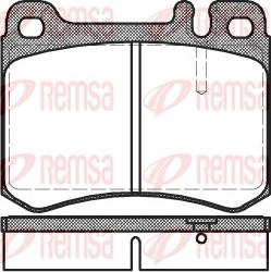 Remsa 0260.00 - Комплект спирачно феродо, дискови спирачки vvparts.bg